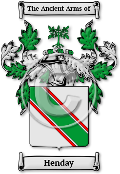 Henday Family Crest Download (jpg) Legacy Series - 150 DPI