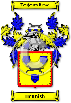 Hennish Family Crest Download (jpg) Legacy Series - 150 DPI