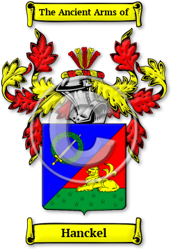 Hanckel Family Crest Download (jpg) Legacy Series - 150 DPI