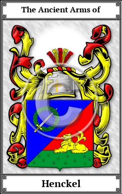 Henckel Family Crest Download (JPG) Book Plated - 600 DPI