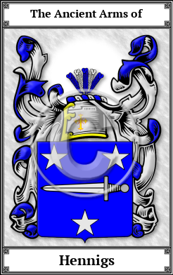Hennigs Family Crest Download (JPG)  Book Plated - 150 DPI