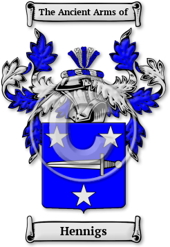 Hennigs Family Crest Download (jpg) Legacy Series - 150 DPI