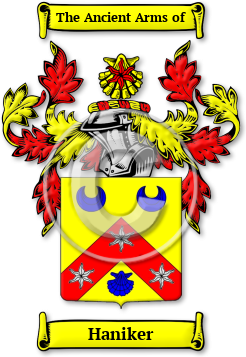 Haniker Family Crest Download (jpg) Legacy Series - 150 DPI
