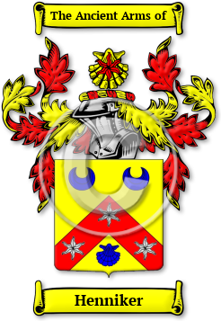 Henniker Family Crest Download (jpg) Legacy Series - 150 DPI