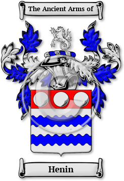 Henin Family Crest Download (JPG) Legacy Series - 600 DPI