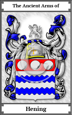 Hening Family Crest Download (JPG)  Book Plated - 150 DPI