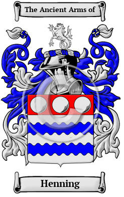 Henning Family Crest Download (JPG) Heritage Series - 600 DPI