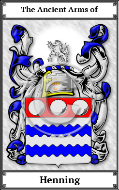 Henning Family Crest Download (JPG)  Book Plated - 150 DPI