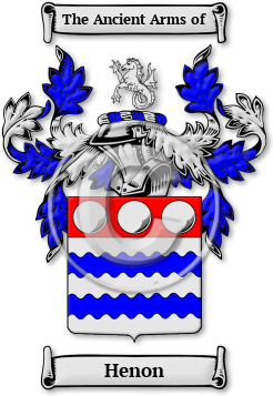 Henon Family Crest Download (jpg) Legacy Series - 150 DPI
