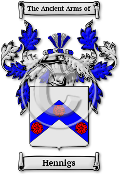Hennigs Family Crest Download (jpg) Legacy Series - 150 DPI
