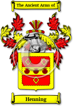 Henning Family Crest Download (jpg) Legacy Series - 150 DPI