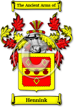 Hennink Family Crest Download (jpg) Legacy Series - 150 DPI