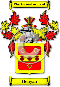 Henyan Family Crest Download (jpg) Legacy Series - 150 DPI