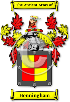 Henningham Family Crest Download (jpg) Legacy Series - 150 DPI