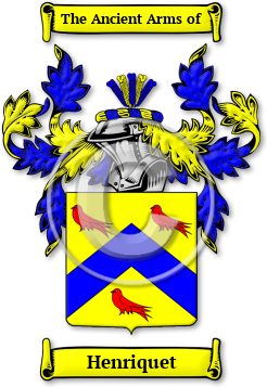 Henriquet Family Crest Download (JPG) Legacy Series - 600 DPI