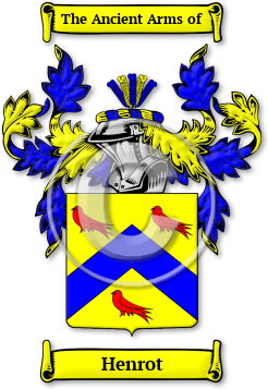 Henrot Family Crest Download (jpg) Legacy Series - 150 DPI