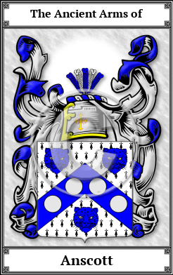 Anscott Family Crest Download (JPG)  Book Plated - 150 DPI