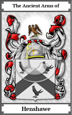 Henshawe Family Crest Download (JPG)  Book Plated - 150 DPI
