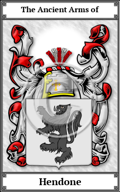 Hendone Family Crest Download (JPG)  Book Plated - 150 DPI