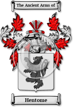 Hentome Family Crest Download (jpg) Legacy Series - 150 DPI