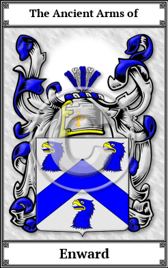 Enward Family Crest Download (JPG)  Book Plated - 150 DPI