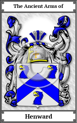 Henward Family Crest Download (JPG)  Book Plated - 150 DPI