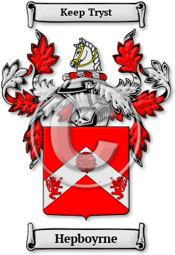 Hepboyrne Family Crest Download (jpg) Legacy Series - 150 DPI