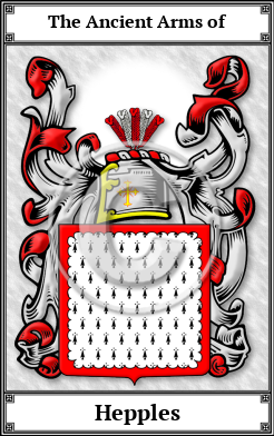 Hepples Family Crest Download (JPG) Book Plated - 600 DPI