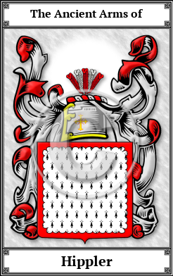 Hippler Family Crest Download (JPG)  Book Plated - 150 DPI