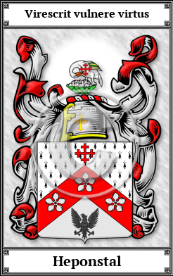 Heponstal Family Crest Download (JPG)  Book Plated - 150 DPI