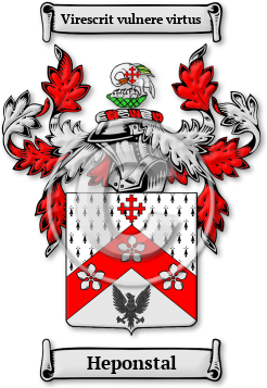 Heponstal Family Crest Download (jpg) Legacy Series - 150 DPI