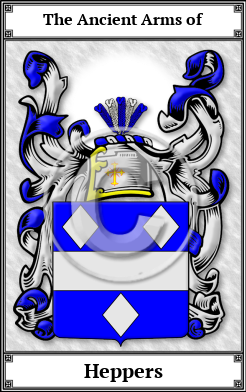 Heppers Family Crest Download (JPG)  Book Plated - 150 DPI
