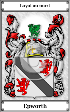Epworth Family Crest Download (JPG) Book Plated - 600 DPI