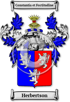 Herbertson Family Crest Download (jpg) Legacy Series - 150 DPI