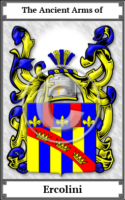 Ercolini Family Crest Download (JPG)  Book Plated - 150 DPI