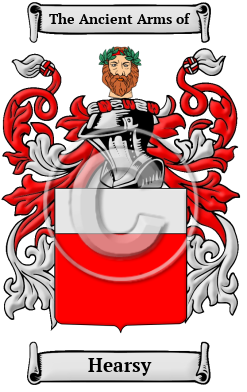 Hearsy Family Crest/Coat of Arms