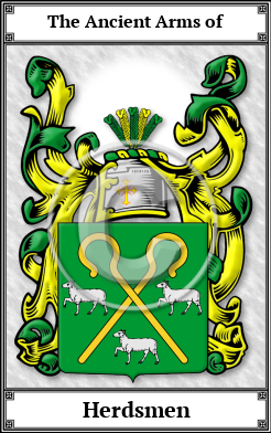 Herdsmen Family Crest Download (JPG) Book Plated - 600 DPI