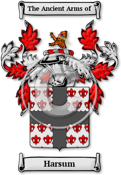 Harsum Family Crest Download (jpg) Legacy Series - 150 DPI