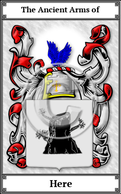 Here Family Crest Download (JPG)  Book Plated - 150 DPI