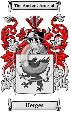 Herges Family Crest/Coat of Arms