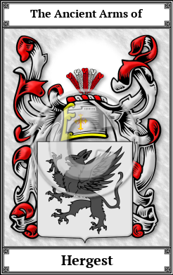 Hergest Family Crest Download (JPG)  Book Plated - 150 DPI