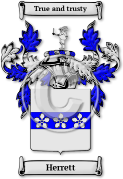 Herrett Family Crest Download (jpg) Legacy Series - 150 DPI