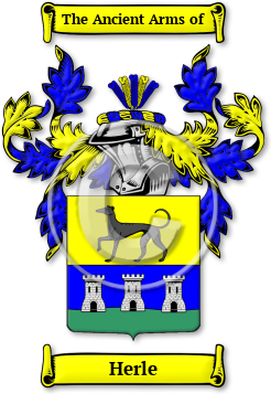 Herle Family Crest Download (jpg) Legacy Series - 150 DPI