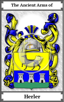 Herler Family Crest Download (JPG)  Book Plated - 150 DPI