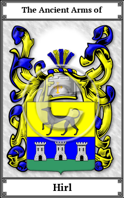 Hirl Family Crest Download (JPG)  Book Plated - 150 DPI