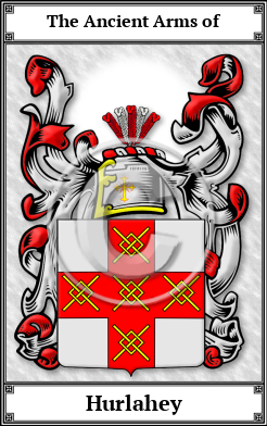 Hurlahey Family Crest Download (JPG)  Book Plated - 150 DPI