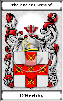 O'Herlihy Family Crest Download (JPG)  Book Plated - 150 DPI