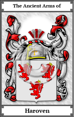 Haroven Family Crest Download (JPG)  Book Plated - 150 DPI