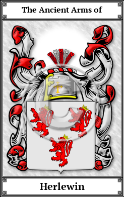 Herlewin Family Crest Download (JPG)  Book Plated - 150 DPI