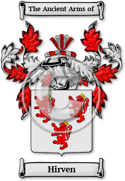 Hirven Family Crest Download (jpg) Legacy Series - 150 DPI